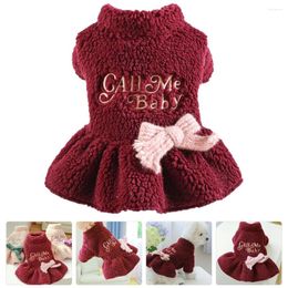 Dog Apparel Lightweight Polyester Pet Clothes Outdoors Puppy Sweater Lovely Supply With Bowknot