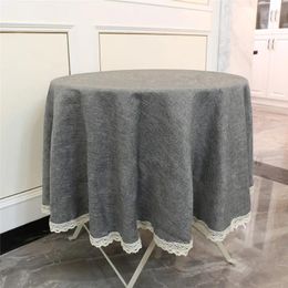Table Cloth Cover Decoration Tablecloth Imitate Linen Lace Nordic Tea Coffee For Home Kitchen Wedding Party