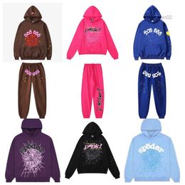 Designer Hoodie Pants Pink 555 Hoodies Man Womens Tracksuit Outdoors Sweatpants Spiders Green Young Thug Printing Web Sweatshirts LQDD