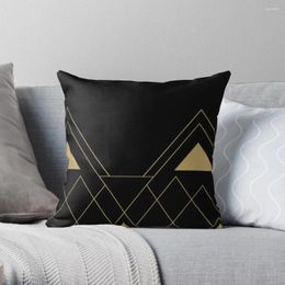 Pillow Urban Black & Gold Throw Sofa S Covers Cover Decor