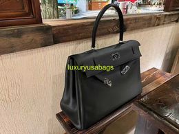Leather Shoulder Bags Large Travel Ky Bag Xiao c Recommends 50cm Cowhide Handbag Travel Bag Fitness Bag Male and Female have logo HBN1