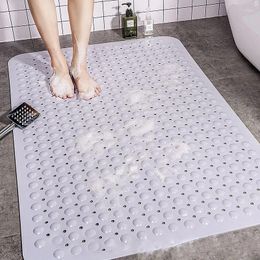 Bath Mats Healthy Large Bathroom Mat Safety And Anti Slip Suction Cup Shower Foot Massage PVC