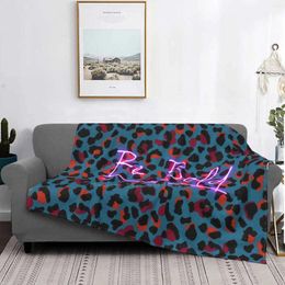 Blankets Leopard Print Be Bold Air Conditioning Soft Blanket Pattern Animal Modern Cute Trend Colorful Cheetah Cool Party Rave