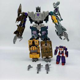 6 IN 1 Bruticus Transformation Robot Toys HZX IDW ONE NO BOX Sets Action Figure KO 6in1 240506