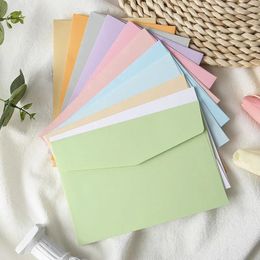 Gift Wrap 50pcs/lot Envelope Small Business Supplies Envelopes For Wedding Invitations 130g Paper Postcards Stationery Extract Storage Bag