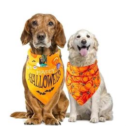 Dog Apparel Bandana Pet Dogs And Cats Bibs Fashion Collar Small Neck Scarf Adjustable Pets Gifts Puppy For Halloween272Y236H3973645