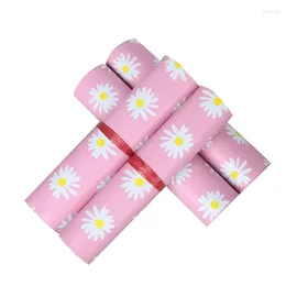 Gift Wrap Flower Pouch Mailing Courier Fruit Express Envelope Printing Bag Bags Plastic Postal Waterproof Thicken Clothing 50pcs