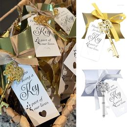 Party Favour Wedding Vintage Key Bottle Opener Candy Boxes Set Keepsake Gifts With Tag Card Ribbon Supplies