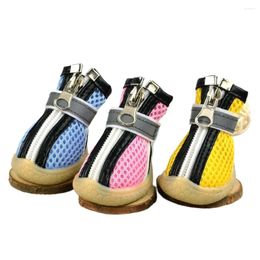 Dog Apparel Sandwich Mesh Breathable Plain Shoes Leather Decorative Pet Dogs Pets Accessories