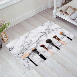 Carpets Cosmetic Marble Texture Makeup Tools Floor Mat Kitchen Bedroom Decor Carpet Home Hallway Entrance Doormat Bathroom Door Foot Rug