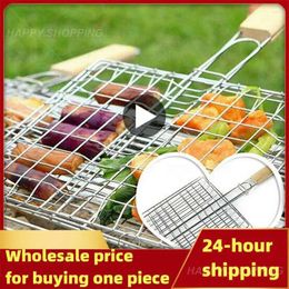 Tools Non-Stick Grilling Basket Grill Mesh Mat Vegetable Steak Picnic Party Barbecue Tool Heat Resistant Sheet Liner