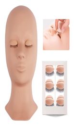 Lash Mannequin Head Eyelash Extension Training kit Replacement Eyelids Silicone Makeup Model Eyelash Practise Head Tools 2206163497109