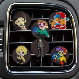 Interior Decorations Characters Cartoon Car Air Vent Clip Outlet Per Conditioner Clips Square Head Freshener Drop Delivery Otlyy
