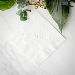 Party Supplies Embossed Last Name Wedding Napkins Custom 3 Ply Cocktail Engagement Rehearsal Dinner Housewarming Hoste