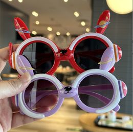 New Cute Cartoon Rabbit Ear Sunglasses Boys Girls Cartoon Sun glasses Children Lovely Fashion Design Decorative eyewear