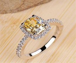 WholeSterling Silver Rings For Women Bridal Wedding Anelli Trendy Jewellery Engagement White Gold Colour Anillos Mujer9385170