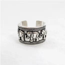 Cluster Rings Boho Vintage Elephant For Women Bridal Wedding Engagement Party Jewellery Gifts Wholesale