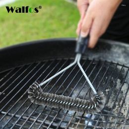 Tools Non-Stick Barbecue Grill BBQ Brush Stainless Steel Wire Bristles Cleaning Brushes With Handle Durable Cooking