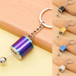 Keychains 1 Piece Creative Keychain & Keyring Silver Colour Multicolor Car Gear Shift Manual Transmission For Women Men Handbag