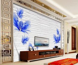 Wallpapers 3d Wallpaper Flower Hand-painted Mural Home Decoration