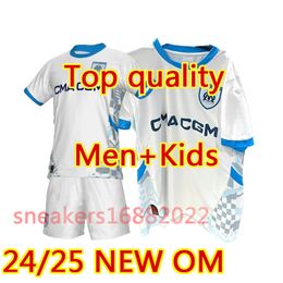 2024 2025 Maillot Marsiglia di maglie da calcio Cucina di Guendouzi Alexis Payet Clauss 24 25 Camicie da calcio uomini Veretout per bambini sotto Olimpique Vitinha Fan Fans