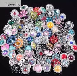 Noosa Jewellery Snaps Button Charm Bracelets Rhinestone Crystal Glasses Imitation Pearls Metal Hollow DIY Pendant Accessory Style 181741551