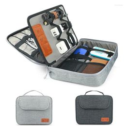 Storage Bags High Capacity Cable Gadget Bag Portable Electronic Accessories Organizer Case For Charger Hard Drive Earphone SD Card