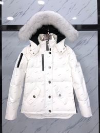 Designer Womens Winter Down Jacket Parkas Salzman Luxury Women Hooded Puffer Cropped Puffer Jacket Goosess Scissors 05 Lady's Short Pure White