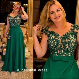 Dark Green Lace Mother of the Bride Dresses for Weddings Dinner Plus Size Formal Party Gowns Groom Godmother Evening Dress ED1229 283Q