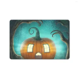 Carpets Halloween Pumpkin Doormats Holiday Decoration Entrance Mats Porch Patio Front Floor Door Welcome Indoor Outdoor