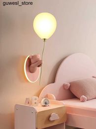 Night Lights Creative and Personalised cartoon childrens rooms bedrooms bedside wall lamps artistic bear atmospheric wall lamp fixtures S240513