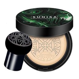 SUNISA BB Air Cushion Foundation Mushroom Head CC Cream Concealer Whitening Makeup Cosmetics Waterproof Brighten Face Base Tone 240511