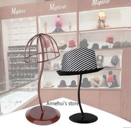 Low modern Metal Hat display stand hat display rack hat holder cap display wig holder rack7051970