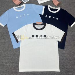 Designer Letter Print Tee Women Round Neck Tees Short Sleeve T Shirt Spring Summer Casual Shirts