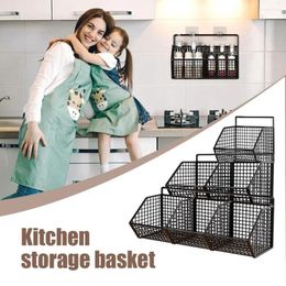 Kitchen Storage Hanging Grid Rack Display Racks Panel Basket Multifunctional Baskets For Bathroom R1c6