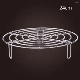 Double Boilers Tall Wire Tray Food Vegetable Durable Round Heating Supplies Steamer Rack Heavy Duty Trivet Cooking Kitchen Tool Stainless