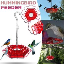 Other Bird Supplies 1pc Wild Feeder Hanging Hexagonal With Hook Hummingbird Garden Pet Forest Water Dispenser