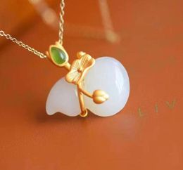 Natural jade gourd good luck pendant de livery X1012987688602110438