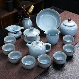Teaware Sets Cup Tea Set Accessories Service Chinese Kettle Portable Gaiwan Porcelain Infuser Luxury Theiere Teapot Ceramic AB50TS