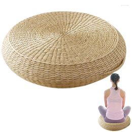 Pillow Tatami Floor Portable Japanese Style Straw Reusable Meditation Round Weave Seat For Handmade Yoga Chair