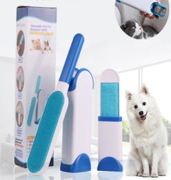 The latest pet hair removal brush cleaner hair removal brush doublesided dog hair brush sticky device DHL 4215763