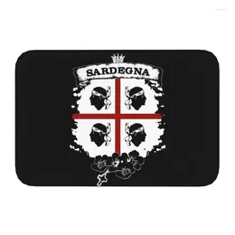 Carpets Sardinia Flag Four Moors Doormat Anti-Slip Kitchen Bathroom Mat Bedroom Balcony Floor Door Entrance Carpet Rug