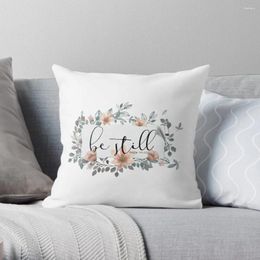 Pillow Bible Verse - Be Still Throw Cover Polyester Pillows Case On Sofa Home Living Room Car Seat Decor 45x45cm