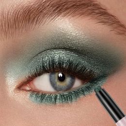 12 Colours Pearlescent Eyeshadow Eyeliner Pencil Waterproof Glitter Matte Nude Eye Shadow Makeup Pigment Silkworm Pens 240510
