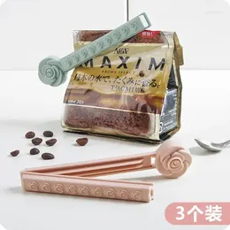 Storage Bags Flower Type Food Seal Clip Household Tea Organiser Bag Moisture Clips 9 PCS/Lot Kitchen Accessories Plastic