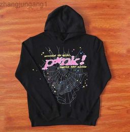 Designer Style 555555 Hoodie Jacket Spi5er 555 Pink Fashion Streetwear Printed Mens and Womens Couples Sweater Hoody Trend 23ssa P2GA