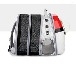 Cat Carriers Extensible Laser Fabric Pet Carrier Backpack Breathable Travel Outdoor Shoulder Bag Small Dog Cats Portable Supplies