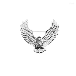Brooches High-end Retro Metal Eagle Brooch Animal Gold Colour Lapel Pin Fashion Collar Jewellery Men