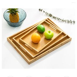 Tea Trays Food Dessert Serving Tray Japanese Style Rectangular Cup Storage Holder Multi-purpose Coffee Drinking Dish Home Restaurant