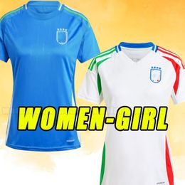 Women girl model 24 25 BONUCCI soccer Jerseys 2024 2025 ItalyS INSIGNE Italia VERRATTI CHIELLINI CHIESA BARELLA FOOTBALL SHIRTS home away